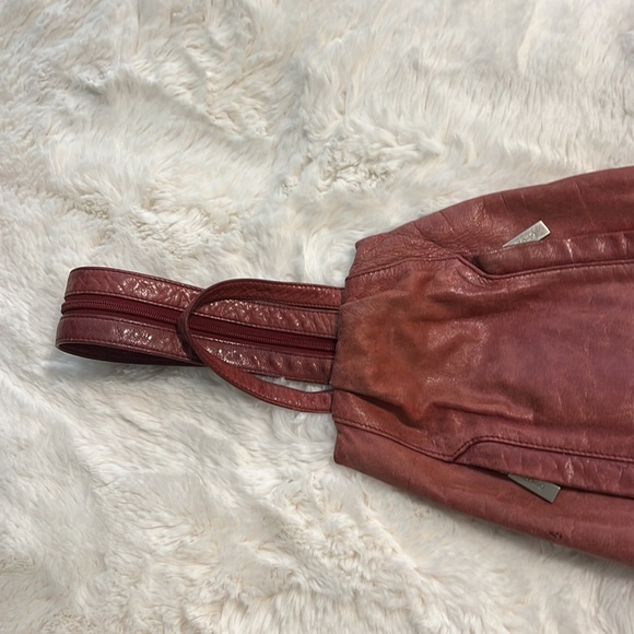 VTG 90’S HOBO BACKPACK LEATHER - Picture 4 of 16